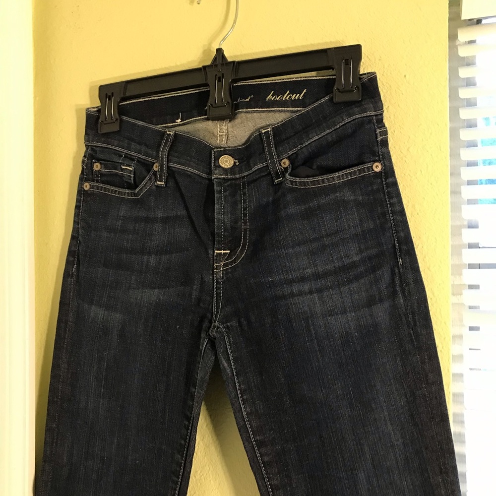 Women Denim Dark Jeans For all mankind Bootcut size 7